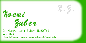 noemi zuber business card